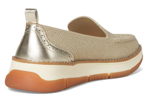 Cole Haan Cole Haan Womens Zerogrand Revel Stitchlite Venetians Rye Knit/Gold Metallic/Ivory 9.5 B - Medium