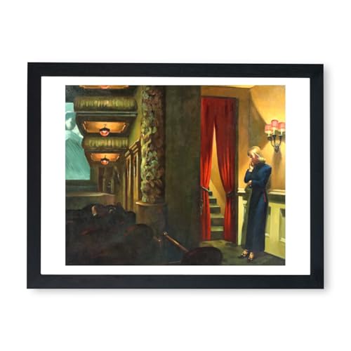 Edward Hopper New York Movie tableau encadré grand format deco murale salon
