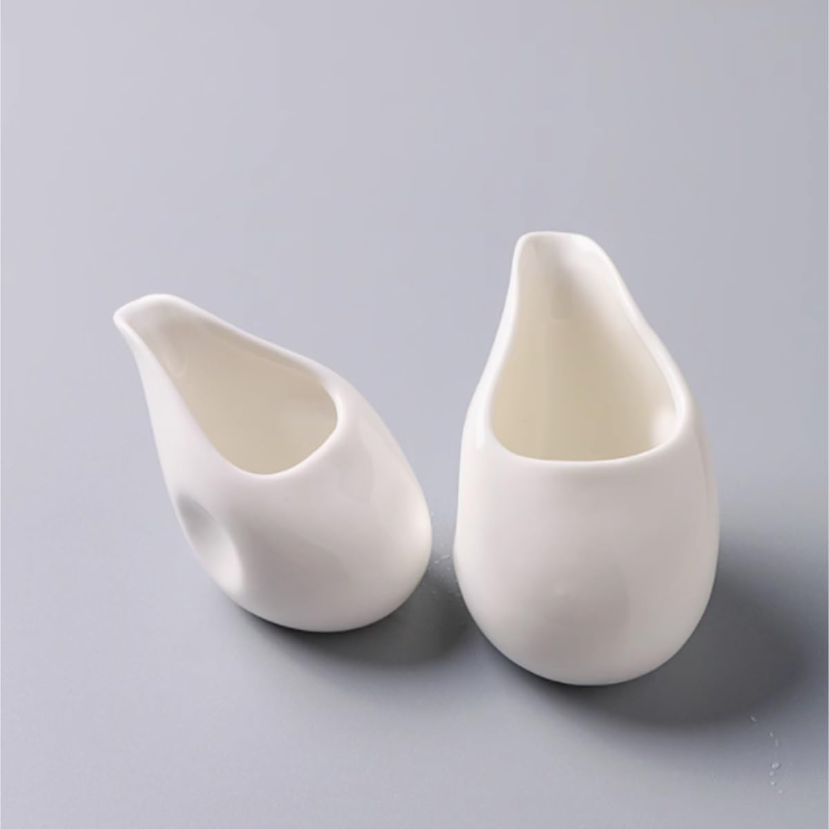 Salsiera per condimenti per insalata, lattine, lattine, bistecche, salse, tazza occidentale, tazza a punta, per cucina e ristorante (6 x 10 cm)