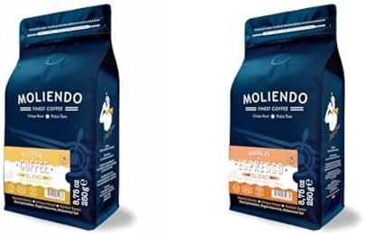 Moliendo Finest Coffee Blonde Blend (Çekirdek) 250 g ve Amalfi Espresso Blend Kahve (Çekirdek) 250 g