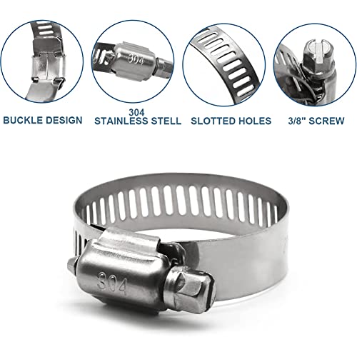 3/8" Transmission Cooler Hose - 3/8 Fuel Line Hose For Oil, Coolant, Brake, Transmission, Hydraulic,Gas, Includes 304 Stainless Steel Clamps - 300 PSI Rating (20 Feet) by Byredio - Image 3