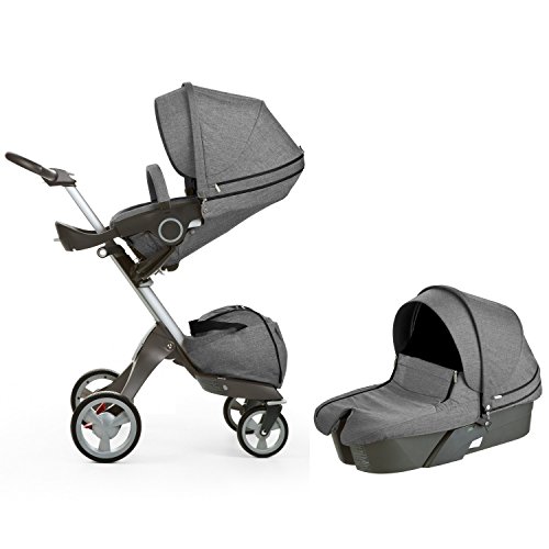Stokke Xplory Newborn Stroller in Black Melange