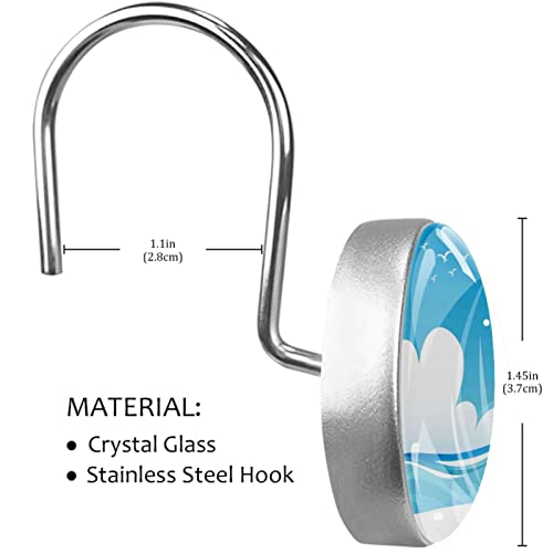 Crochets de douche durables dauphin en acier résistant à l'eau - 4