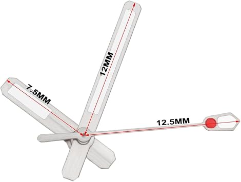 1Set Watch Movements Hands Silver Compatible with 6105 NH35 NH36 7S26 7002 Precision