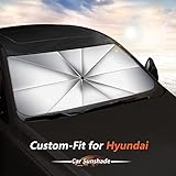 Sun Shade Umbrella for Hyundai Genesis, Custom-fit Windshield Sunshade Umbrella(Updated Version)
