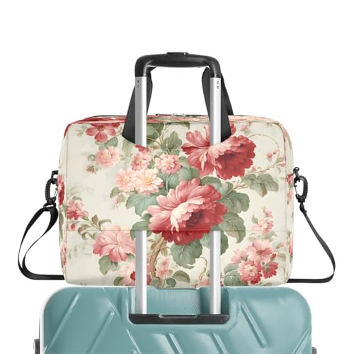 Maletín para portátil 15.6-16 pulgadas con diseño floral retro miniatura 7