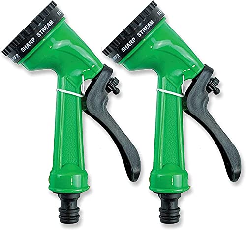 XYXXBB Pack of 2 Garden Hose Spray Garden Showers,8 Different Spray Patterns | Lawn & Garden Watering Equipment with Nozzle | Comfortable Trigger | for Watering Lawns Garden Washing Cars & Pets