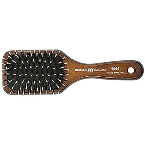 HERCULES SÄGEMANN - 9046 Paddle Brush | Pflegende Naturhaarbürste | Wildschweinborsten Bürste Cover