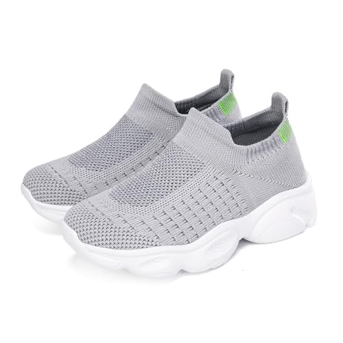 FLIOZY Kids Slip On Running Tennis Shoes Sneakers for Boys Girls Breathable Mesh Athletic Socks Shoes (Toddler/Little Kid/Big Kid)3