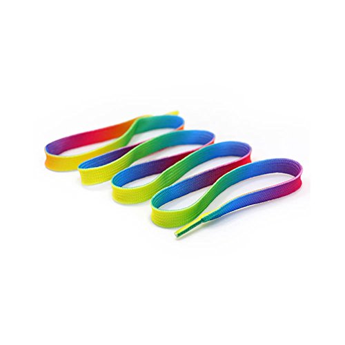 NIDAYE 4 Pairs 46/54 Inch Premium Shoelaces- Oval or Flat Colorful Fashion Sneakers Shoelaces for Kids and Adults - Thumbnail 3