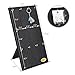 Ikee Design Wooden Jewelry Display Stand with 12 hooks, Earring Display with Hooks, Bracelet, Earring, Keychain Stand for Selling,7.8W x 7.8D x 15.9H in, Black Color
