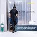 Plastic Vinyl Strip Door Curtain – Clear PVC Curtain Bulk Roll, Commercial Industrial for Doorways of Pet Home, Warehouse (80 Ft * 7in * 0.06 in Flat)