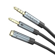 Cubilux 3.5mm TRS to TRRS Microphone Cable, Connect 3-Pole MIC to 4-Pole Combo Jack for Phone, Tablet, Laptop Computer, Not for Camera, 10 Feet