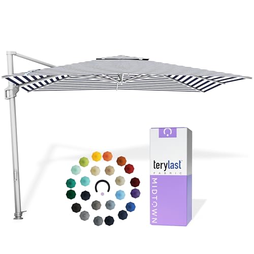 Image of Midtown Umbrellas Grande Square - 9 x 9 Ft Cantilever Umbrella
