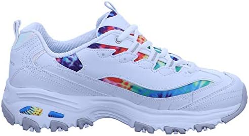 Skechers womens D'lites - Summer Fiesta Sneaker, White Multi, 7.5 US | Image 5