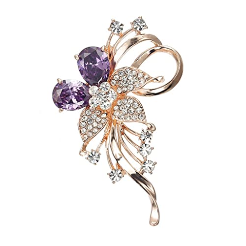 Broche coréenne zircon coloré bijou de châle et bouquet mariage