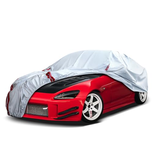 Image of Waterproof Car Covers Replace for 1999-2009 Honda S2000, 6 Layers All Weather Custom-fit Car Cover with Zipper Door & 18 Ponit Windproof Bands for Snow Rain Dust Hail Protection