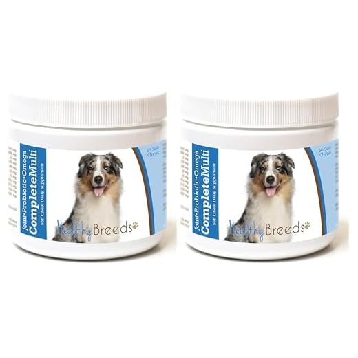 Healthy Breeds Australian Shepherd All in One Multivitamin Soft Chew 60 Count (Pack of 2)