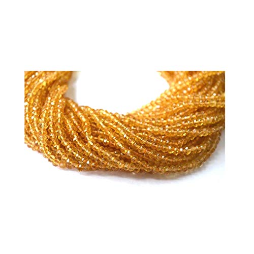 Citrine naturelle lâche de 7-8mm pour fabriquer votre propre collier de perles au quotidien