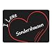 Produktbild Multifanshop Mousepad Modern I Love Sondershausen schwarz