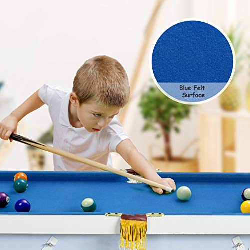 Costzon 47" Folding Billiard Table, Pool Game Table Includes Cues, Triangle, Chalk, Brush For Kids #TOP5