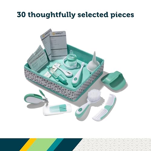 Safety 1st Nursery Care Health & Grooming Kit, Pyramids Aqua, One Size