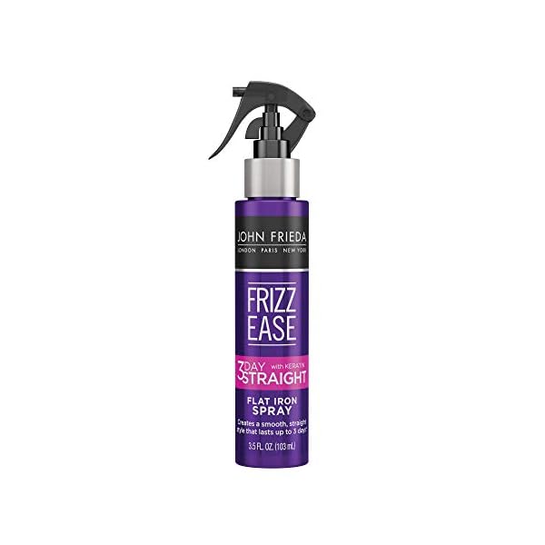 John-Frieda-Frizz-Ease-Keratin-Infused-Flat-Iron-Hair-Spray-3-Day-Straightening-Spray-Anti-Frizz-Heat-Protectant-for-Curly-Hair-35-Ounce John Frieda Frizz Ease Keratin Infused Flat Iron Hair Spray, 3 Day Straightening Spray, Anti Frizz Heat Protectant for Curly Hair, 3.5 Ounce