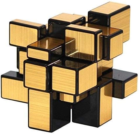 Storio Cubes High Speed Sticker Less Magic Puzzle Cube Game Toy (Mirror_Golden)
