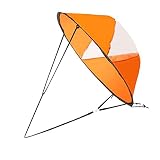 BESPORTBLE 1Pcs Foldable Kayak Sail with Clear Window, Portable PVC Downwind Wind Paddle for Canoe, Kayak...