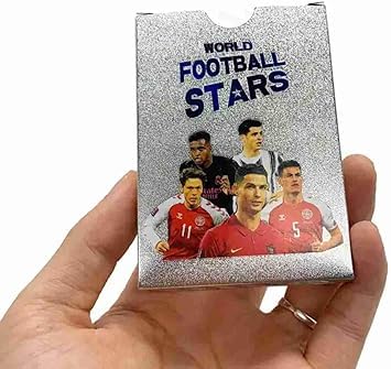 JUST Imagine - World Football Stars Trading Cards, 55-Pack, Silver