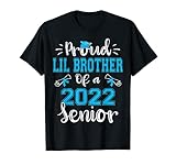 Proud Lil Brother Of A Class Of 2022 Senior Funny Graduation T-Shirt