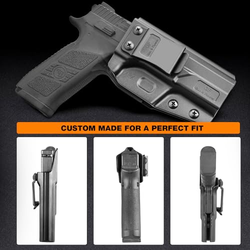 GUN & FLOWER Polymer IWB Holster Compatible with Beretta APX Full Size, Inside Waistband Concealed Carry Holster Custom Fit Beretta APX Full Size 9mm, 40, Adj. Cant & Retention, Right Hand