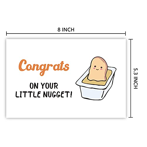 Baby Shower Card, Cute New Baby Card, Funny Newborn Chicken Card, Congrats On Your Little Nugget #TOP1