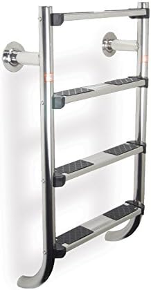 Fluidra Stainless Steel Pool Ladder Entry Ladder, 4 Steps, Silver, 96 x 18 x 5 cm