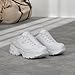 Skechers womens D'lites - Bright Sky fashion sneakers, White, 7.5 US