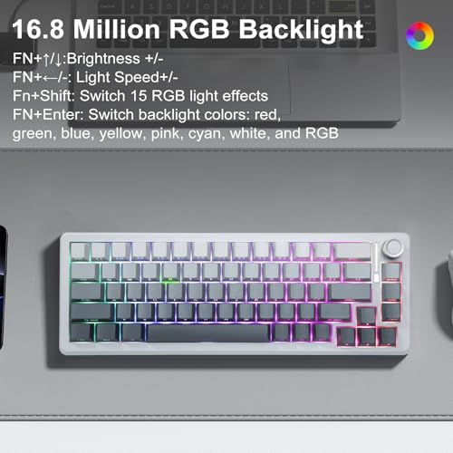 Teclado Mecánico Z-68 Three 65% Inalámbrico Bluetooth miniatura 4
