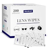 200 Count Lens Wipes for Eyeglasses, Individually Wrapped Pre- Moistened Wipes