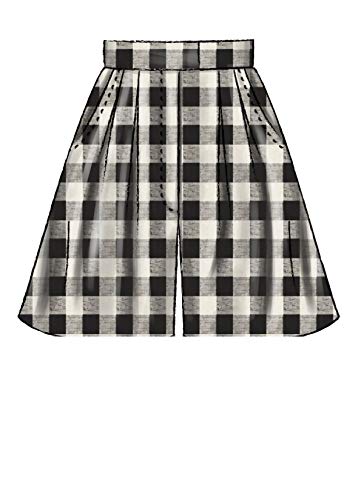 Mccall Pattern Company Mccall's Women's Crop Top, Shorts, And Flared Leg Pants, Sizes 4-12 Sewing Pattern, White #TOP6