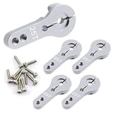 Magic&shell 5-Pack 25T Servo Horn Aluminum Alloy CNC Standard RC Tool Metal Rocker Servo Accessories...