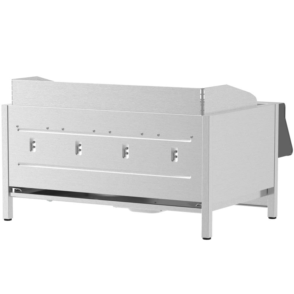 Einbau Gasgrill "Hermann XL - Basic" Einbaugrill für Outdoor Küche Grillküche – Gasgrill 100% aus Edelstahl – Fettwanne mit Frontauszug – 4x5kW Brenner – Made in Germany – Direkt vom Hersteller