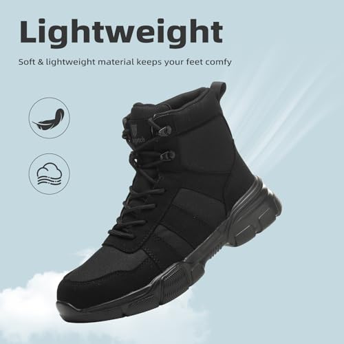 Work Boots Men Women Lightweight Comfortable Steel Toe Boots Non-Slip Safety Boots2