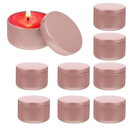 Recipientes de metal para cremas y fabricación de velas artesanales 5