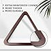 GSE Games & Sports Expert Deluxe Heavy Duty Solid Wood Billiard 8-Ball Triangle or 9-Ball Diamond Pool Ball Racks for 2-1/4