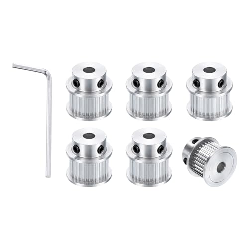 Poulie synchrone GT-2 30T en aluminium uxcell de 5mm pour imprimante 3D