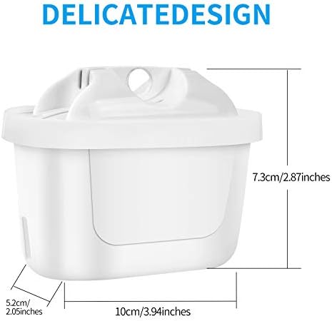 Filter Cartridges for Brita Maxtra Water Filters,Filter Cartridges Compatible with Brita Maxtra+, fits Brita Style, Brita Fun, Merella Cool, Mavea Elemaris XL and Brita Flow Water Tank(6pcs)