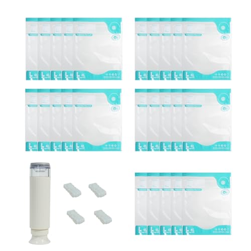 Y K YUKO 融光 真空パック袋 食品用真空保存袋 Lサイズ25枚入り 手動ポンプ付き 米 保存袋 真空 防虫/防カビ保存容器乾燥 スライダー付 チャック付 繰り返し使える フリーザーバッグ 鮮度長持ち 冷凍保存 低温調理 ニオイ漏れ防止 レンジOK