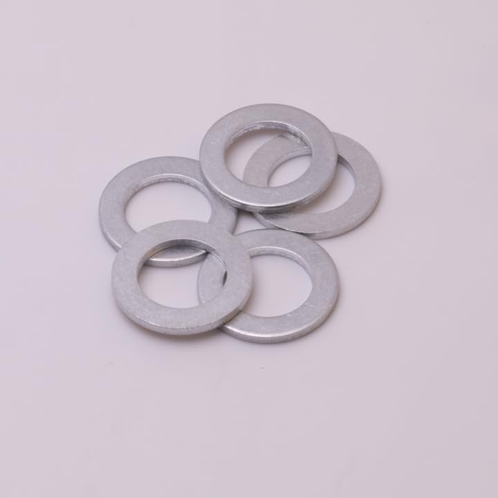 Arruela de Esmagamento de Alumínio GoldPlug SW-03 12 mm para Bujão de Dreno de Óleo, Pacote com 5