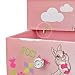 SONGMICS Joyero Musical, Caja de Joyas con Bailarina y Espejo, Organizador de...