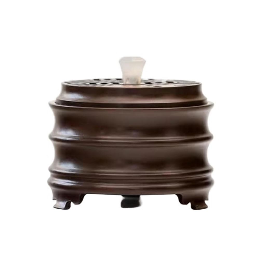 SLEEVE Incense Burner Holder Home Tea Ceremony Indoor Brass Incense Burner Chinese Antique Sandalwood Incense Burner Seal Burner Incense Holder