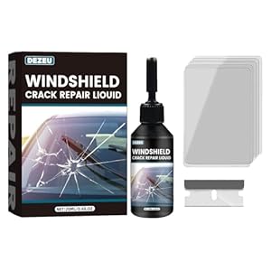 Kit de reparación de grietas para parabrisas 2026, último kit de reparación de grietas de vidrio mejorado, líquido de reparación de vidrio rápido de 5 minutos, de larga duración para parabrisas